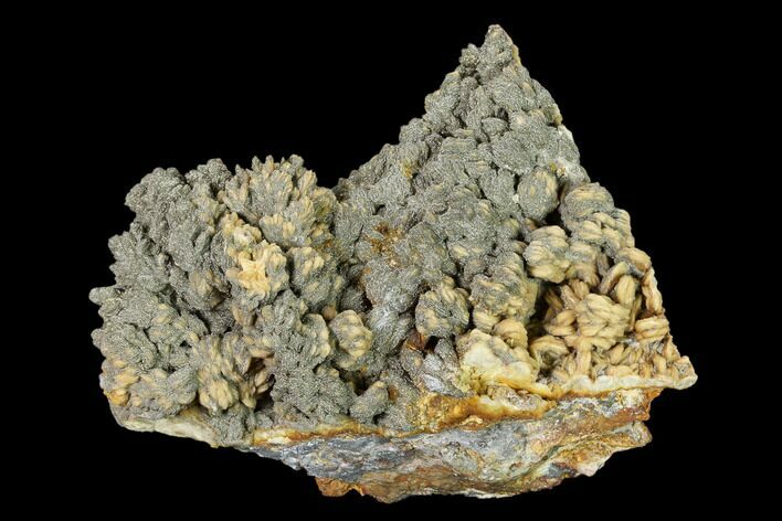 Pyrite Crystals on a Barite Crystal Cluster - Lubin Mine, Poland #148326